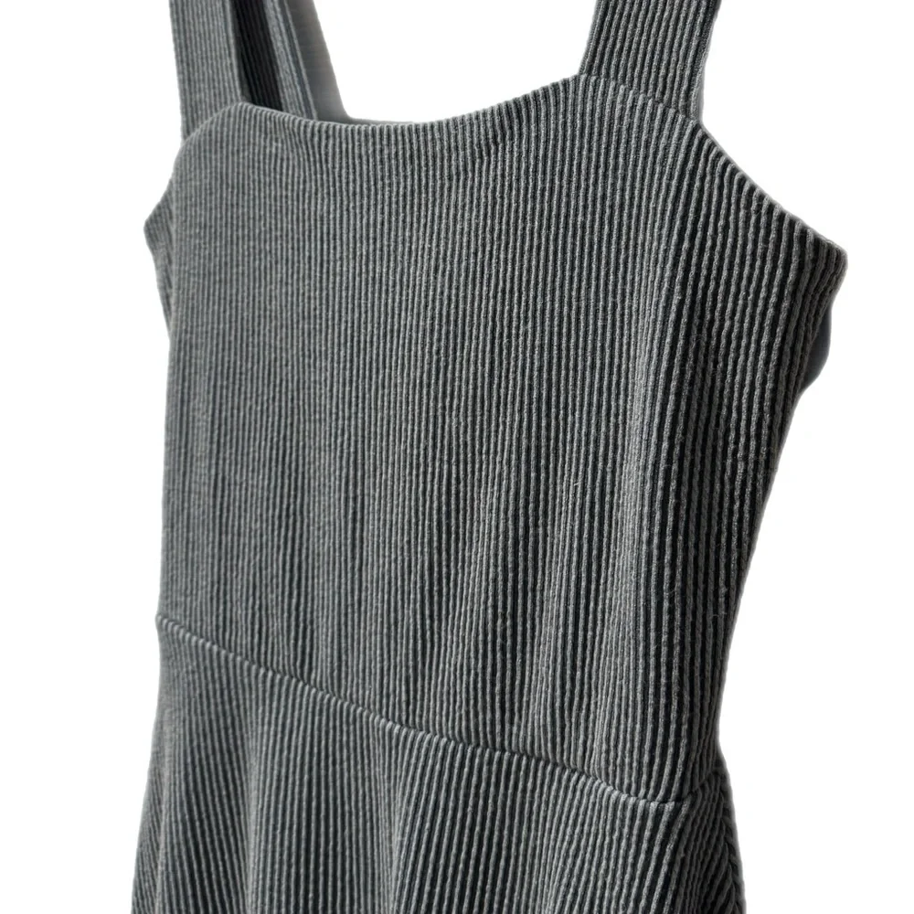 Nine Britton Stitch Fix Sleeveless Square Neck Ribbed Midi Dress Blue Sz Medium - Picture 6 of 12